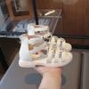 Zapatos Romanos para Niñas 2025 Nuevas Sandalias de Verano Transpirables para Niños con Suela Blanda Zapatos de Princesa de Moda para Niñas