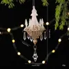 Nuevas Decoraciones Navideñas de Alta Gama Estilo Ins Árbol de Navidad Colgantes de Cristal PC Adornos