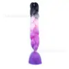 Fibra química de tres colores, cuatro colores, cinco colores, degradado, seda de alta temperatura, trenza grande, trenza jumbo, trenza burbuja, material para trenzas de cabello