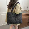 Bolsa Tote de Ombro Texturizada Simples Casual Versátil Moda Inverno 2026 Nova Grande Capacidade Tendência