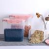 Pote Hermético de Plástico para Conservar Alimentos Frescos com Tampa, Pote para Armazenamento de Grãos Grossos, Caixa Transparente para Armazenamento de Grãos