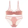 Conjunto de lencería sexy de encaje transparente estilo francés ruso, diseñado para hacer que los senos grandes parezcan más pequeños y prevenir la flacidez, disponible en tallas grandes