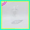 Botella Redonda Corta Transparente de 500 ml con Tapa Flip-Top Botella Flip-Top para Limpiador Facial Botella Dispensadora para Gel de Ducha Botella de Detergente para Ropa de 500 ml