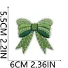 Pegatinas de Tela Bordadas de Hada Flor Verde Pegatinas de Parche de Gato Elfo Cámara Nostálgica de Dibujos Animados Etiqueta Bordada Capítulo de Libélula