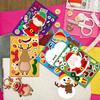 CM2308010 dibujos animados infantiles Navidad anciano árbol rompecabezas interactivo padre-hijo pegatinas faciales DIY