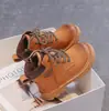 Botas de cuero para niños, colección de otoño 2026 para niños, botas Martin retro de suela blanda, botines casuales y antideslizantes para niños mayores