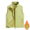 Novo Colete Softshell Outdoor Masculino Outono/Inverno 2026, Gola Alta, à Prova de Vento, Quente, Colete para Trabalho, Personalizável com Texto Impresso