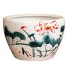 Jingdezhen Cerámica Pintada Estanque de Lotos Grande Estanque de Lotos Cerámico Tanque de Agua Patio Decoración del Hogar