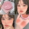 Rubor Gegebear en Relieve Belleza Cosméticos Fiesta Estudiantil Paridad Mate Monocromático Maquillaje Natural Rubor Rosa