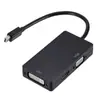 Conversor Mini DP para HDMI VGA DVI Adaptador Mini Lightning para Notebook Três em Um 4K