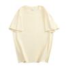Camiseta de Manga Corta Lisa de Algodón Puro 100% para Mujer, Estilo Nuevo Primavera/Verano 2026, Corte Holgado, Hombros Caídos