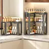 Estante Triangular de Cocina para Condimentos, Estante de Especias por Capas, Organizador de Almacenamiento de Cocina