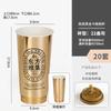 Taza de papel para té con leche de tarjeta dorada de internet, taza de café desechable, taza de papel para té chino nuevo, taza de embalaje comercial para llevar al por mayor