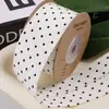 Fita de poliéster-algodão com bolinhas, laços para acessórios de cabelo DIY, presilhas de cabelo, roupas, sapatos, chapéus, decorações de caixas de presente, acessórios, fita de bolinhas