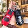 Llavero creativo de mini coche deportivo de fricción, coche de aleación con puertas que se abren, accesorio para mochila infantil, regalo de coche