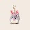 Peluche Original de Zootopia para Guardar Llaves de Primavera Colgante Lindo Colgante de Hebilla para Bolsa de Almacenamiento de Llaves de Coche
