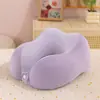 Almohada de Viaje en Forma de U Almohada para Cuello de Avión Portátil Tren de Alta Velocidad Coche Almohada Cervical en U Almohada para Espalda Set de Almacenamiento