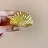 Moda Distintiva Tamaño Grande Pequeño Estilo Metal Concha Pinza de Agarre Sentido Avanzado Simple Elegante Cabeza Cabello Accesorios para el Cabello Tiburón