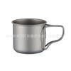 Taza Tetera de Titanio Puro para Camping al Aire Libre con Asa Plegable Taza para Beber de Camping Venta al por Mayor Almacenamiento Taza de Titanio