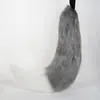 Orelha de besta de pelúcia grande feita à mão cauda de besta acessórios de joias para cosplay cauda de raposa Cauda de Lobo acessórios de cauda de gato