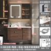 Fábrica directa de gabinetes de baño Yida Zhejiang color nogal oscuro gabinete para lavabo de baño al por mayor
