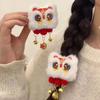 Accesorios para el Cabello de Año Nuevo Niña Nuevo Chino Infantil Campana de Despertar del León Borla Pasador Otoño e Invierno Felpa Lindo Accesorios para el Cabello de Año Nuevo