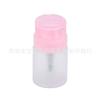 Botella de presión para nail art 60ML tapa rosa botella vacía transparente agua removedora de esmalte de uñas agua limpia alcohol botella igual con bloqueo botella de presión