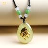 Cuentas Luminosas de Cristal Glaseado Verde Colgante del Zodíaco Luminoso 12 Zodíaco Mismo Collar para Hombres y Mujeres Cumpleaños Infantil