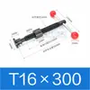 Juego de husillo de bolas tipo T Accesorio Tornillo trapezoidal Husillo de bolas trapezoidal Maquinaria para carpintería Abrazadera para husillo de bolas