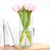 Vaso de vidro dourado leve extravagante americano flor seca sala de estar ornamentos de flores dourados decorativo criativo simples arranjo de água
