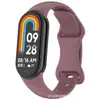 Correa de Hebilla de Figura de Ocho de Silicona Qingtangfa Adecuada para Xiaomi Mi Band 8/9/10/11, Correa de Silicona de Hebilla de Mariposa de Color Sólido Xiaomi