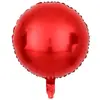 Balão de Filme de Alumínio Redondo, Estrela, Coração, 18 polegadas, Transfronteiriço, Leve, Balão para Decoração de Casamento, Festa Infantil, Flutuando no Ar