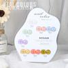 8 Colores Uñas Acrílicas Muestra Forma Irregular Esmalte en Gel Color Tablero de Exhibición Mesa Álbum Herramientas para Uñas