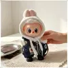 Dimoo Muñeca Colgante de Vinilo Ropa Secreto Drama Diario del Principiante Ropa Goofy Ropa de Trabajo Overol Conjunto de Atuendo Trendy Genial