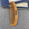 Pente de madeira de pêssego dentes grossos dentes finos durável portátil massagem pente de cabelo antigo para homens e mulheres