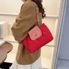 2025 Nuevo Bolso de Hombro de Cuadros en Contraste Bolso de Axila Bolso de Mano Casual para Mujer Gran Capacidad Nylon Bolso de Mano para Viajes