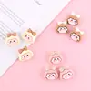 Accesorios de resina para manualidades de niña de dibujos animados para fundas de teléfono, dijes para zapatos, decoraciones para zapatos y materiales para accesorios de cabello hechos a mano