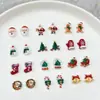 Nuevos Accesorios de Arte para Uñas Navideños de Dibujos Animados, Lindo Hombre de Jengibre de Papá Noel Tridimensional, Decoraciones de Uñas de Resina para DIY