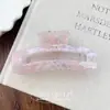 Pinza de Tiburón de Acetato con Patrón de Mármol Estilo Coreano Pinza Cuadrada Versátil y Simple para Accesorios del Cabello de Mujer