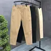 Calças Casuais Masculinas Novas 2024, Calças Finas de Perna Reta, Calças Casuais de Corte Reto para Jovens Homens de Negócios