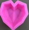 Molde de silicona para cara cortada amor mousse helado chocolate decoración de pastel jabón aromaterapia yeso molde de gota de pegamento
