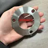 Placa de Flange de Aço Inoxidável de Alta Precisão com Três Furos 7.0 Aplicável a Disco de Freio a Disco 220 Veículo Elétrico Flange Junta de Flange