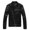 Jaqueta de Couro Slim Fit Estilo Coreano Nova para Primavera e Outono Masculina Jaqueta de Couro Moda Britânica Jaqueta de Couro Masculina