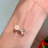 Colar de Flores Recortadas com Contas Coloridas de Verão 2025 Novo Design de Nicho Ins Corrente de Clavícula de Cristal Acessórios Femininos