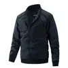 Chaqueta de Negocios para Hombre con Cuello Alto Transfronteriza 2026 Chaqueta de Béisbol Delgada Casual Ropa para Hombre de Comercio Exterior de Moda