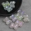 Ding Yi Guangyu Pintura al Óleo Lazo Luna Fría Resina Electrochapada Perlas con Agujero Pasante Perlas Sueltas Accesorios para Cadena de Teléfono DIY
