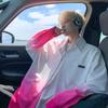 Camisa de Manga Larga con Degradado Rosa para Hombre, Diseño Delgado de Primavera y Verano, Marca Trendy de Nicho, Chaqueta Camisa Guapa para Pareja Joven
