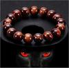 Pulsera de Piedra Ojo de Tigre Rojo Piedra de Madera Ladrillo Piedra Ojo de Tigre Rojo Joya de Buda Pulsera de Cuentas Ojo de Tigre Rojo Vive Transfronterizo