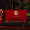 Tecido para Festas de Casamento no Atacado, Cerimônia do Chá de Noivado, Envelopes Vermelhos para Troca de Títulos, Venda Direta da Fábrica