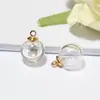 Pingente de Conta de Vidro para Óleo Essencial com Furo de Alfinete DIY Colar Pulseira Artesanal Acessórios Contas de Óleo Essencial Pingente de Vidro para Aromaterapia Perfume
